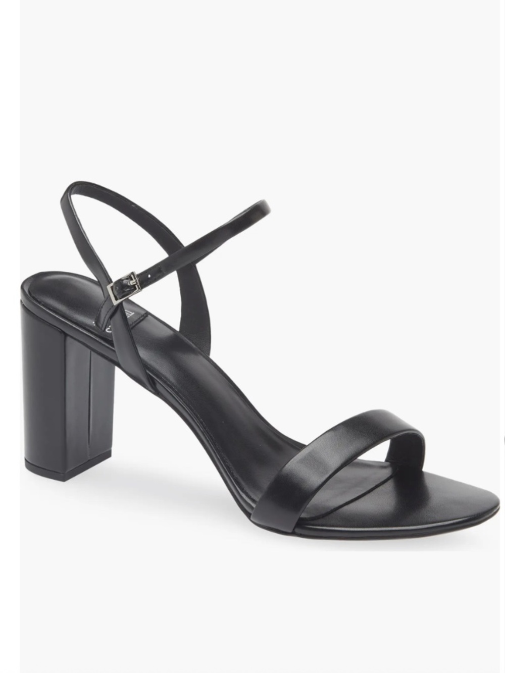 Jeffrey Campbell Go-There Block Heel Sandal in Black, Size 8.5